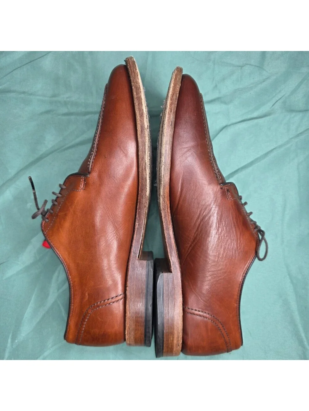 Allen Edmonds LaSalle Brown Leather Lace-Up Derby Round Toe Men's US Sz 8.4398